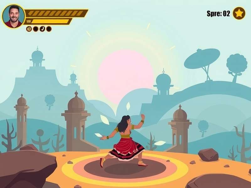 Giddha Dance Move Illustration